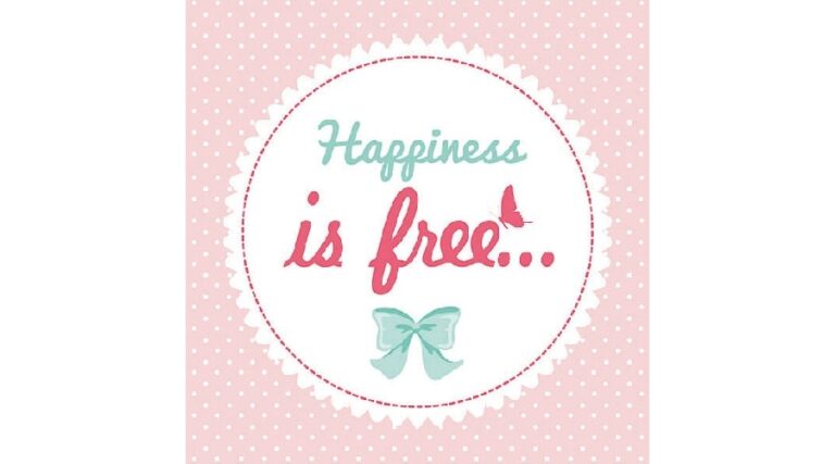 AMB.13310415 Happines is Free papírszalvéta 33x33cm