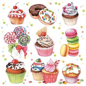 AMB.13311410 Sweets papírszalvéta 33x33cm