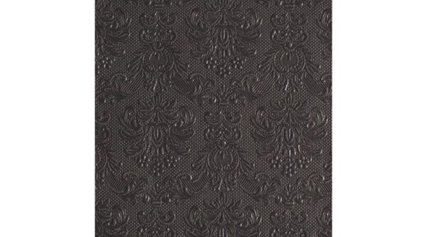 AMB.13311112 Elegance dark grey dombornyomott papírszalvéta 33x33cm