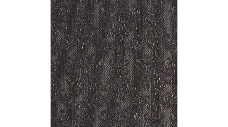 AMB.13311112 Elegance dark grey dombornyomott papírszalvéta 33x33cm