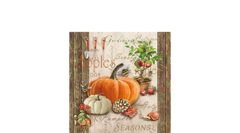 AMB.12512410 Autumn Gardening papírszalvéta 25x25cm