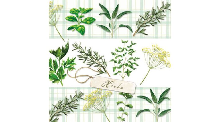 AMB.12509330 Herbs papírszalvéta 25x25cm