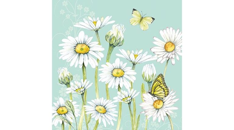 AMB.13313920 Daisy Green papírszalvéta 33x33cm