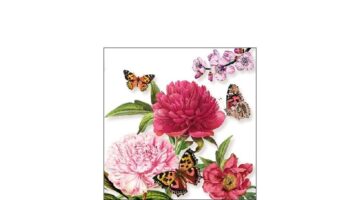 AMB.12511275 Peonien White papírszalvéta 25x25cm