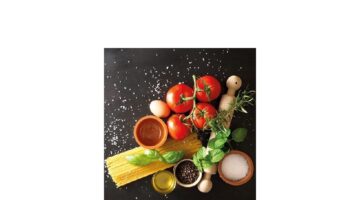 AMB.12514350 Italian Food papírszalvéta 25x25cm