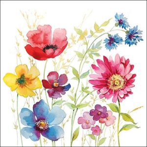 AMB.13313950 Aquarell Meadow papírszalvéta 33x33cm