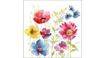 AMB.13313950 Aquarell Meadow papírszalvéta 33x33cm