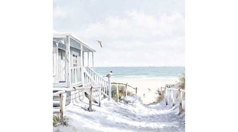 AMB.13313915 Beach Cabin papírszalvéta 33x33cm