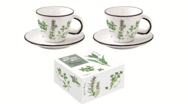 R2S.2205HERU Porcelán eszpresszócsésze+alj 120ml