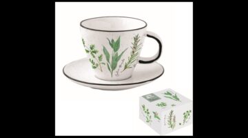R2S.2204HERU Porceláncsésze+alj 250ml