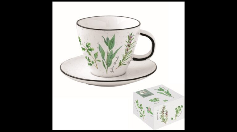 R2S.2204HERU Porceláncsésze+alj 250ml