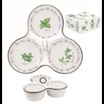 R2S.2217HERU Porcelán kínálótál 3 részes 20