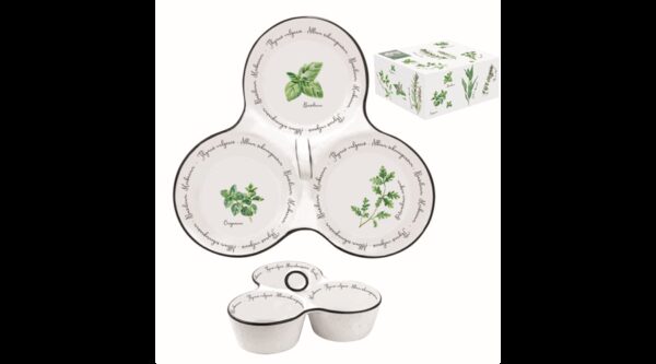 R2S.2217HERU Porcelán kínálótál 3 részes 20