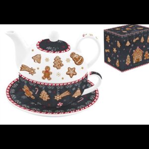 R2S.104GING Porcelán egyszemélyes teáskészlet 350ml