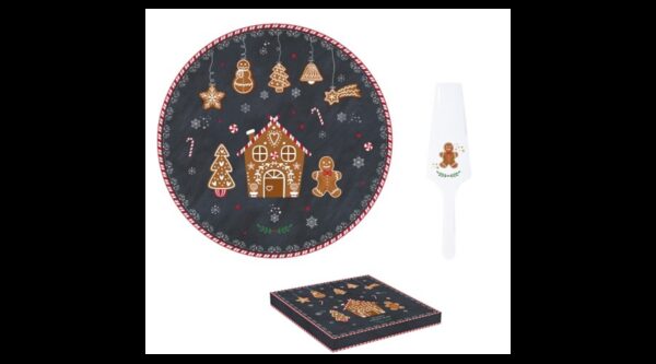 R2S.1112GING Porcelán tortatál lapáttal