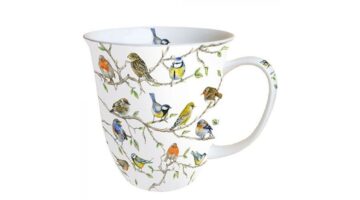 AMB.18414975 Birds Meeting porcelánbögre 0