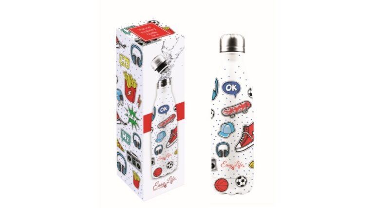 R2S.2300TEEN Duplafalú rozsdamentes acél hőtartó útipalack 500ml