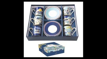 R2S.126SEAD Porcelán eszpresszócsésze+alj 6 személyes