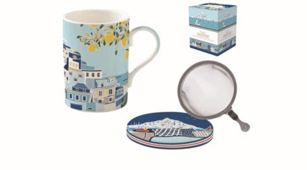 R2S.105SEAD Porcelán szűrősbögre tetővel