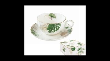 R2S.1282EXOT Porcelán teáscsésze+alj 200ml