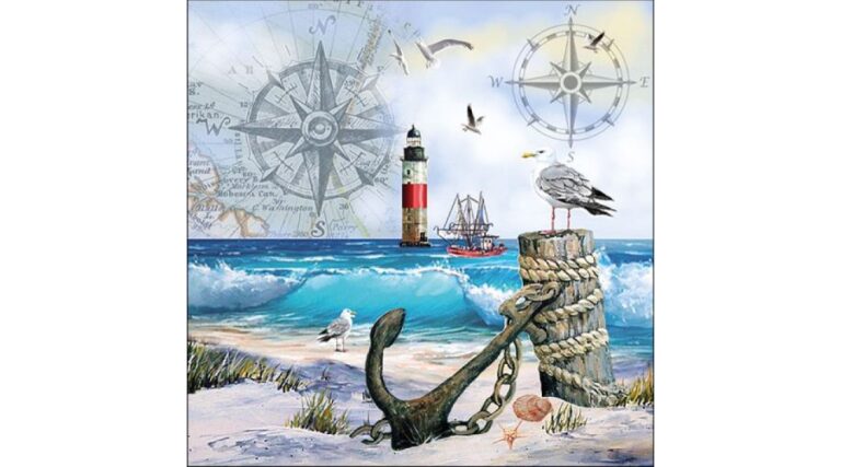 AMB.13315090 Anchorage papírszalvéta 33x33cm