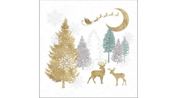 AMB.33315335 Winter Forest papírszalvéta 33x33cm