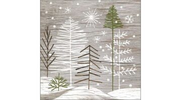 AMB.33315495 Trees On Wood papírszalvéta 33x33cm