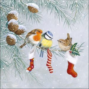 AMB.33315310 Christmas Socks papírszalvéta 33x33cm
