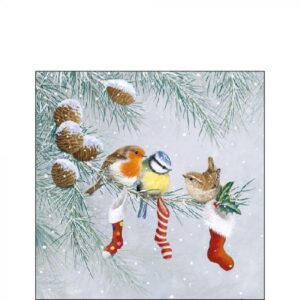AMB.32515310 Christmas Socks papírszalvéta 25x25cm