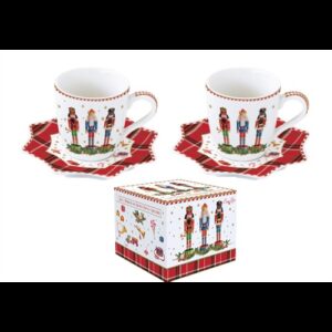 R2S.1013VNUT Porcelán eszpresszócsésze+alj