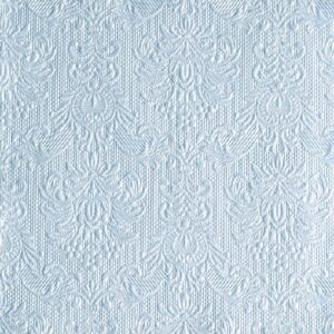 AMB.13306921 Elegance pearl blue dombornyomott papírszalvéta 33x33cm