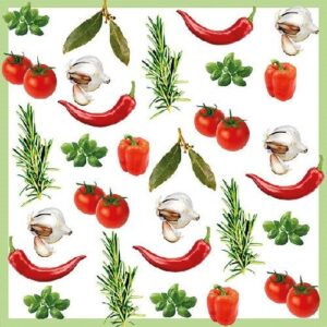AMB.13312955 Italian Vegetables papírszalvéta 33x33cm