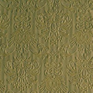 AMB.13311114 Elegance Olive Green dombornyomott papírszalvéta 33x33cm