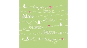 AMB.23312773 Easter Line Green papírszalvéta 33x33cm