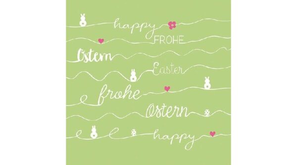 AMB.23312773 Easter Line Green papírszalvéta 33x33cm