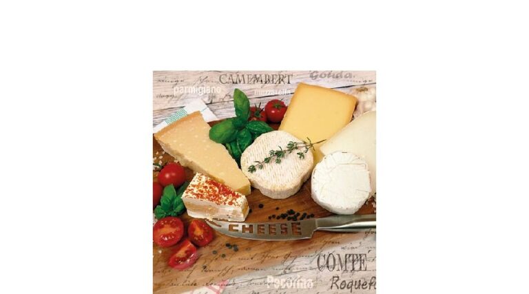 AMB.12512935 Palette Of Cheeses papírszalvéta 25x25cm