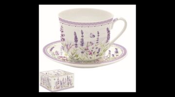 R2S.1454LAVF Porcelán reggelizőcsésze+alj 400ml