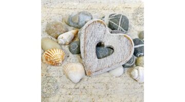 AMB.13313095 Hearts and Stones papírszalvéta 33x33cm