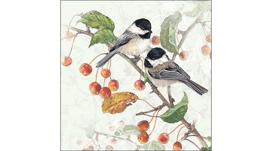 AMB.13313475 Chickadee papírszalvéta 33x33cm