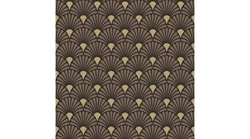 AMB.13313730 Art Deco Black papírszalvéta 33x33cm