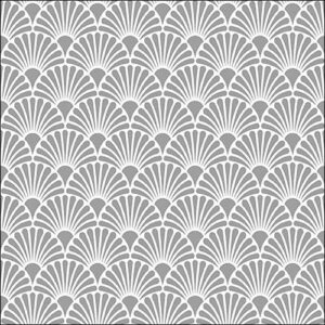 AMB.13313736 Art Deco Silver White papírszalvéta 33x33cm
