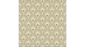 AMB.13313735 Art Deco Gold White papírszalvéta 33x33cm