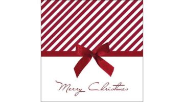 AMB.33313745 Christmas Bow Red papírszalvéta 33x33cm