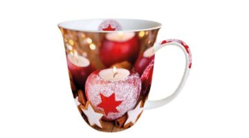 AMB.38413400 Star On Candle porcelánbögre 0