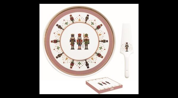 R2S.1112NUTC Porcelán tortatál lapáttal 32cm dobozban