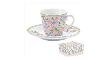 R2S.1106GAJO Porcelán teáscsésze+alj 200ml dobozban