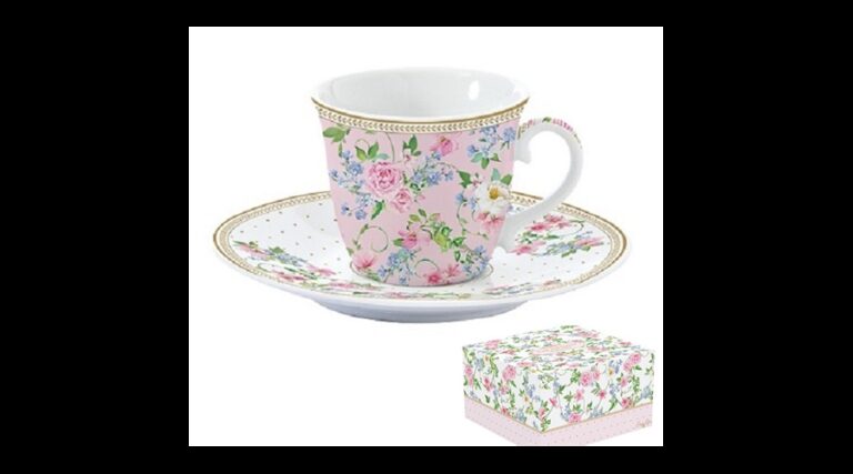 R2S.1106GAJO Porcelán teáscsésze+alj 200ml dobozban