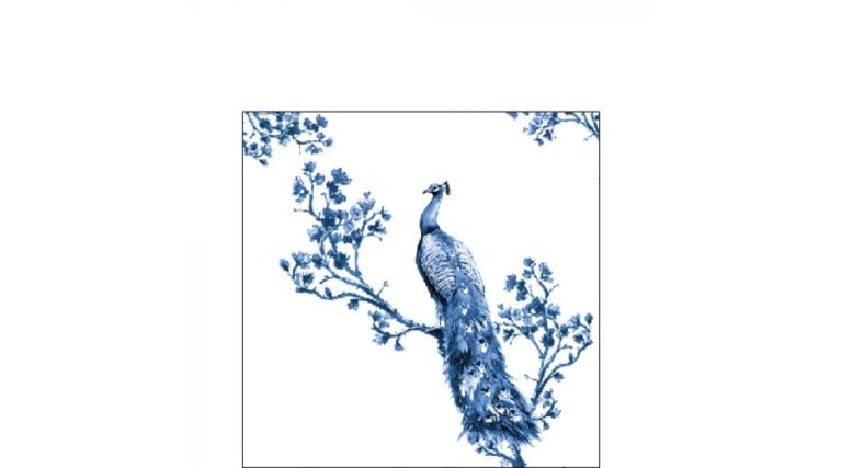 AMB.12516895 Royal Peacock papírszalvéta 25x25cm