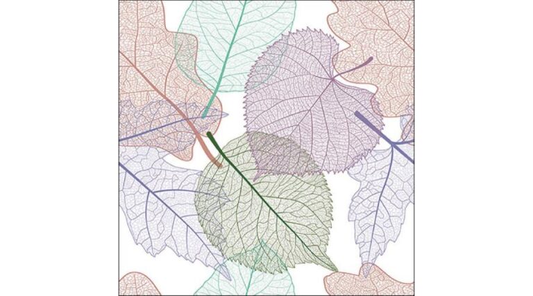 AMB.13316720 Skeleton Leaves papírszalvéta 33x33cm