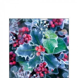 AMB.32516965 Frozen Holly papírszalvéta 25x25cm